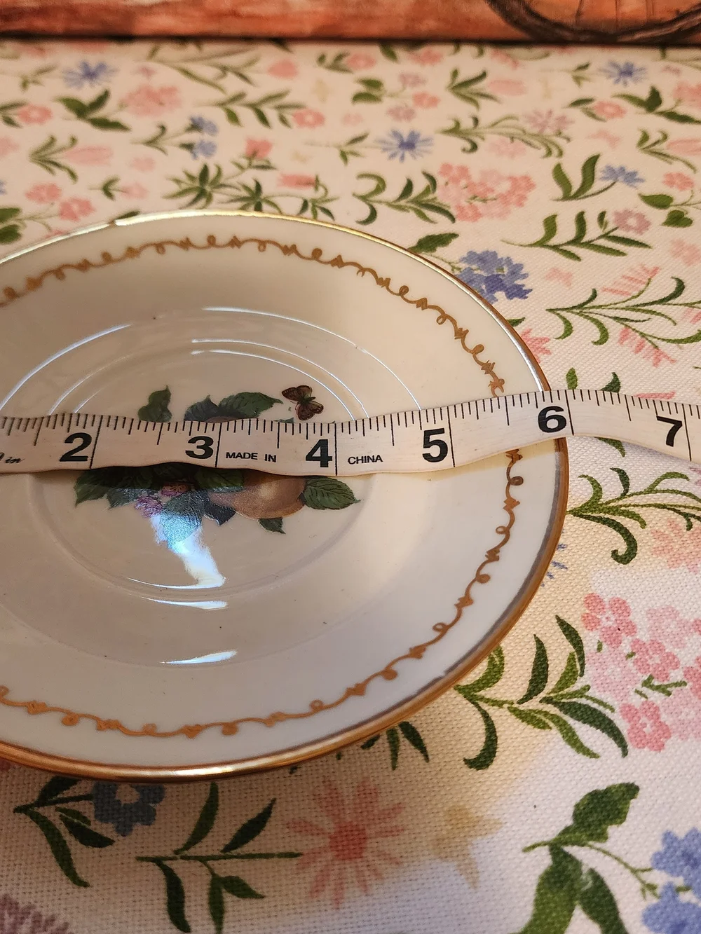 Vintage Vertable Porcelaine Saucers- Set of 6